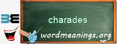 WordMeaning blackboard for charades